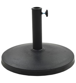 Socle rond de parasol Polyrésine 10 kg Noir