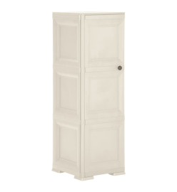 Armoire plastique 40x43x125 cm design bois glace à la vanille