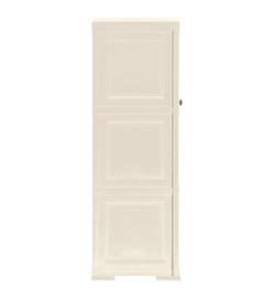 Armoire plastique 40x43x125 cm design bois glace à la vanille