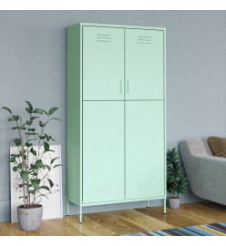 Garde-robe Vert menthe 90x50x180 cm Acier