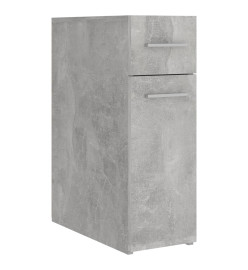 Armoire d'apothicaire Gris béton 20x45,5x60 cm Aggloméré