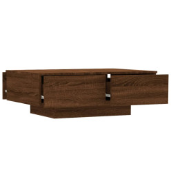 Table basse Chêne marron 90x60x31 cm Bois d'ingénierie