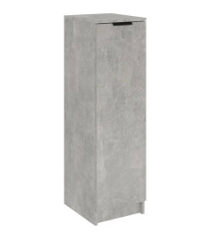 Armoire à chaussures Gris béton 30x35x100 cm Bois d'ingénierie