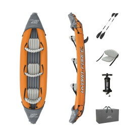 Bestway Ensemble de kayak gonflable Hydro-Force Rapid 3 personnes