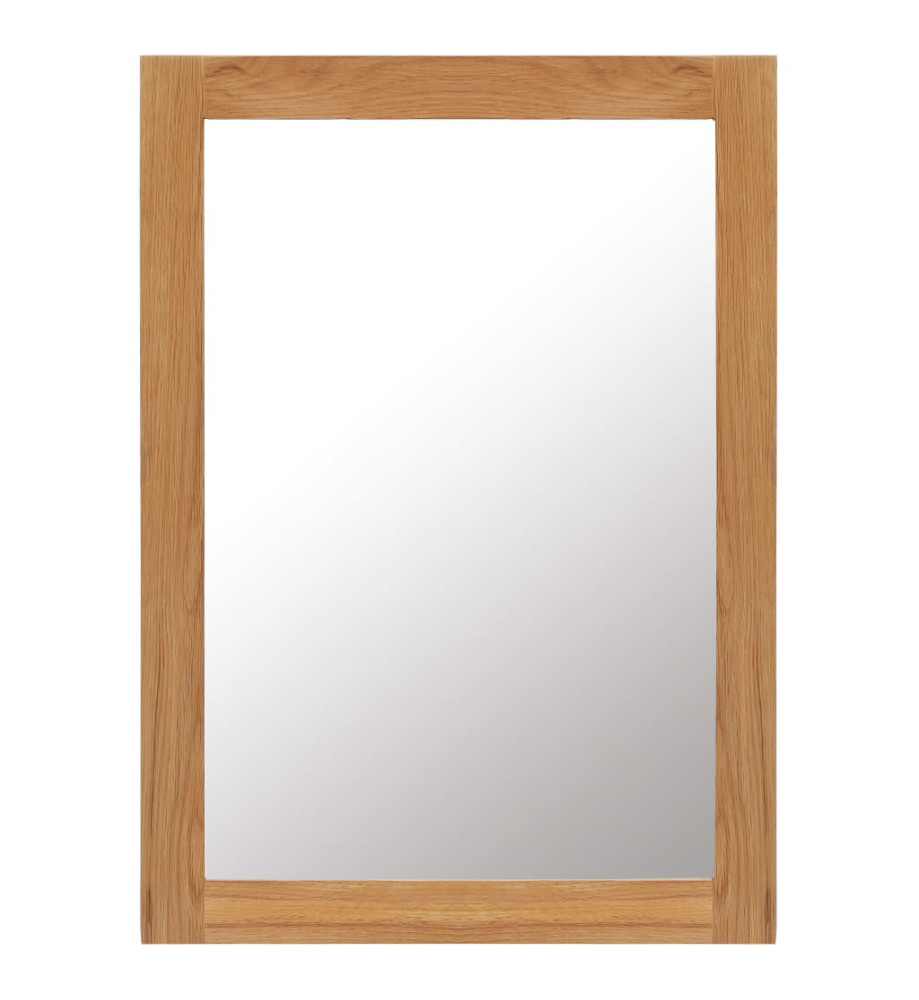 Miroir 50x70 cm Bois de chêne massif