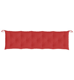 Coussins de banc de jardin 2 pcs rouge 180x50x7 cm tissu Oxford