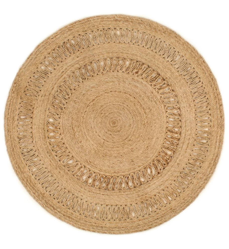 Tapis Jute tressé à la main 150 cm Rond