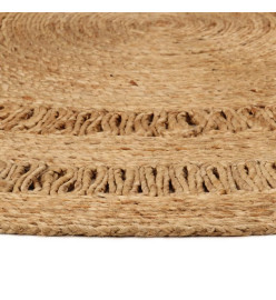 Tapis Jute tressé à la main 150 cm Rond