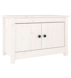 Armoire à chaussures Blanc 70x38x45,5 cm Bois de pin massif