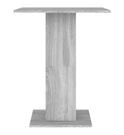 Table de bistro Sonoma gris 60x60x75 cm Bois d'ingénierie