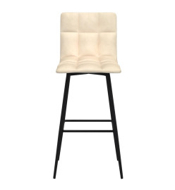 Tabouret de bar Crème Velours