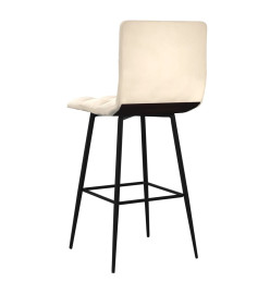 Tabouret de bar Crème Velours