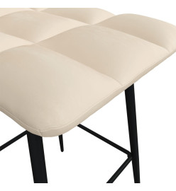 Tabouret de bar Crème Velours