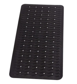 RIDDER Tapis de bain antidérapant Playa 80 x 38 cm Noir 68310