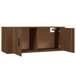 Meubles TV muraux 3 pcs chêne marron 100x34,5x40 cm