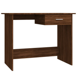 Bureau Chêne marron 100x50x76 cm Bois d'ingénierie