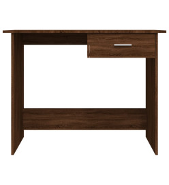 Bureau Chêne marron 100x50x76 cm Bois d'ingénierie