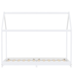 Cadre de lit d'enfant Blanc Bois de pin massif 90 x 200 cm