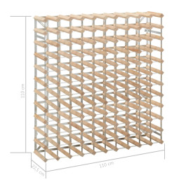 Casier à bouteilles 120 bouteilles Pinède solide