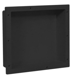 Niche de douche Noir mat 41x36x10 cm