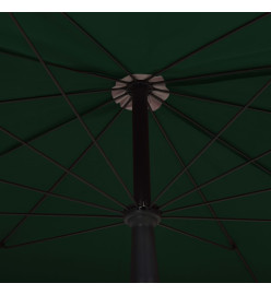 Parasol de jardin avec mât 200x130 cm Vert