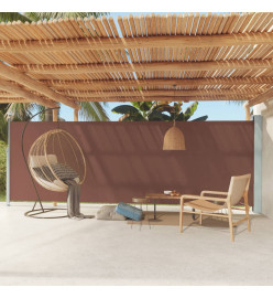 Auvent latéral rétractable de patio 180x600 cm Marron