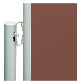 Auvent latéral rétractable de patio 180x600 cm Marron