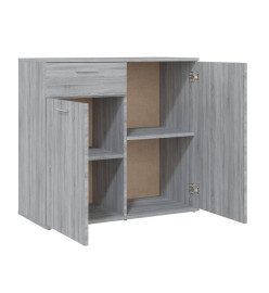 Buffet Sonoma gris 80x36x75 cm Bois d'ingénierie