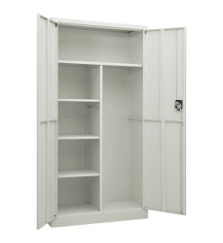 Armoire à casiers Gris clair 90x40x180 cm Acier