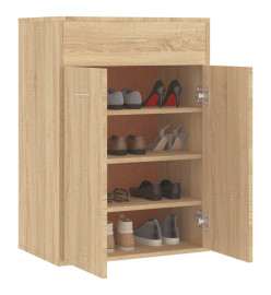 Armoire à chaussures Chêne sonoma 60x35x84 cm Aggloméré