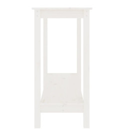 Table console Blanc 110x40x80 cm Bois massif de pin