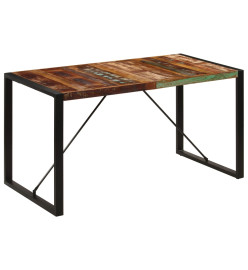 Table de salle à manger 140x70x75cm Bois de récupération massif