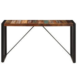 Table de salle à manger 140x70x75cm Bois de récupération massif