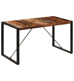 Table de salle à manger 140x70x75cm Bois de récupération massif