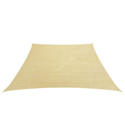 Voile d'ombrage 160 g/m² Beige 4/5x3 m PEHD