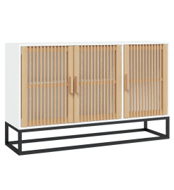 Buffet blanc 105x30x65 cm bois d'ingénierie