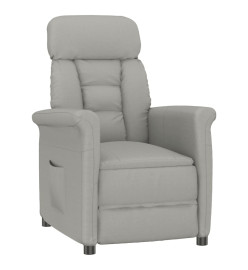 Fauteuil inclinable Gris clair Similicuir daim