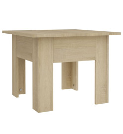 Table basse chêne sonoma 55x55x42 cm bois d'ingénierie