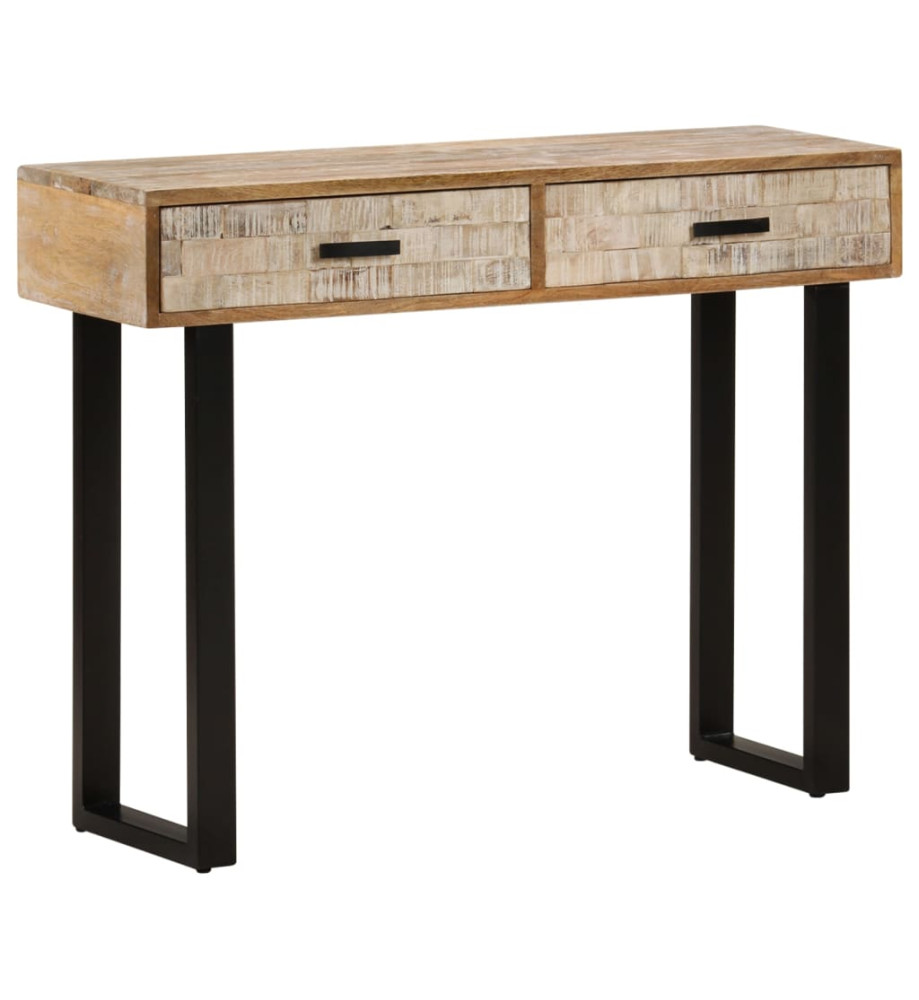 Table console 100x30x75 cm Bois de manguier massif