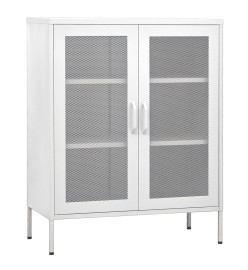 Armoire de rangement Blanc 80x35x101,5 cm Acier