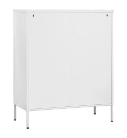 Armoire de rangement Blanc 80x35x101,5 cm Acier