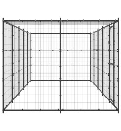 Chenil extérieur Acier avec toit 12,1 m²