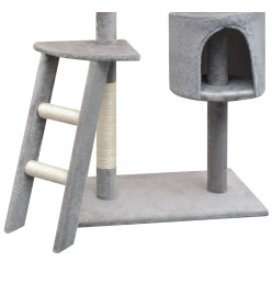 Arbre à chat avec griffoirs en sisal 150 cm Gris