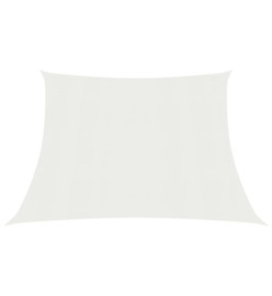 Voile d'ombrage 160 g/m² Blanc 4/5x3 m PEHD