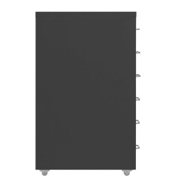 Classeur mobile Anthracite 28x41x69 cm Métal