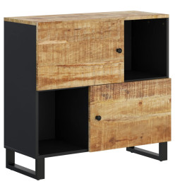 Buffet avec 2 portes 80x33x75 cm bois massif de manguier