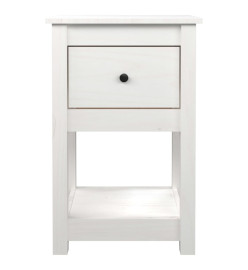 Tables de chevet 2 pcs Blanc 40x35x61,5 cm Bois de pin massif