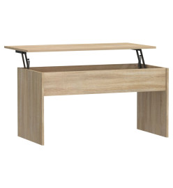 Table basse Chêne sonoma 102x50,5x52,5 cm Bois d'ingénierie