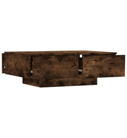 Table basse Chêne fumé 90x60x31 cm Bois d'ingénierie