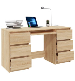 Bureau Chêne sonoma 140x50x77 cm Aggloméré